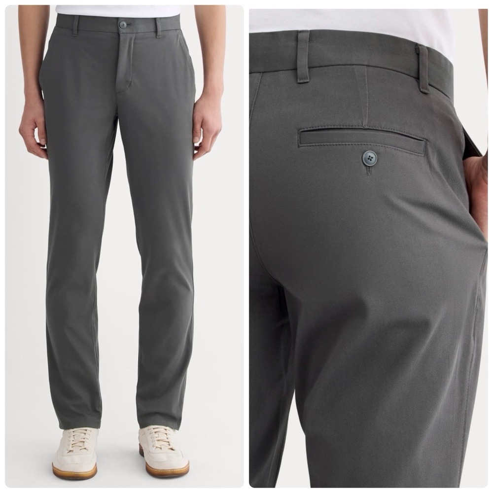 EVERLANE Mens Pants Size 30x30 The Performance Chino‎ Uniform Slim Gray NEW